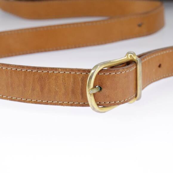 CELINE Macadam Canvas Shoulder Bag Pvc Leather Brown Gold - Picture 9 of 13